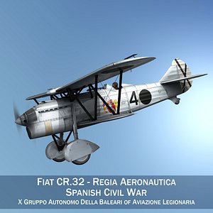 Fiat CR.32 - Italy Air Force - Gruppo Baleari