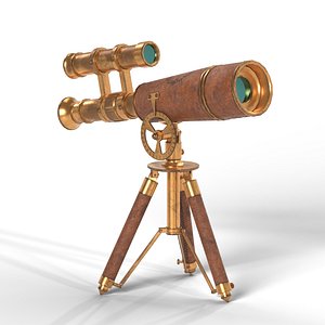 3D Telescope in leather