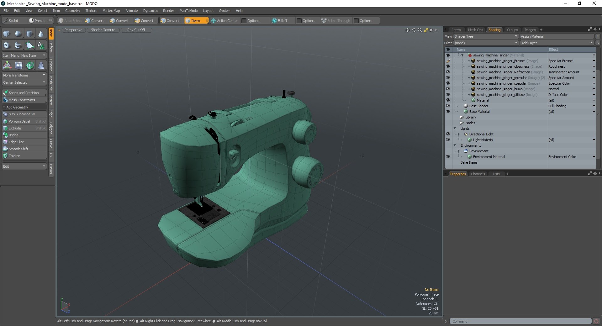 Mechanical Sewing Machine 3D model - TurboSquid 2056038