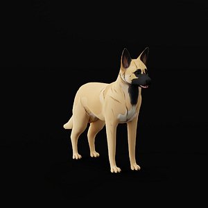 Belgian Malinois Stylized Dog