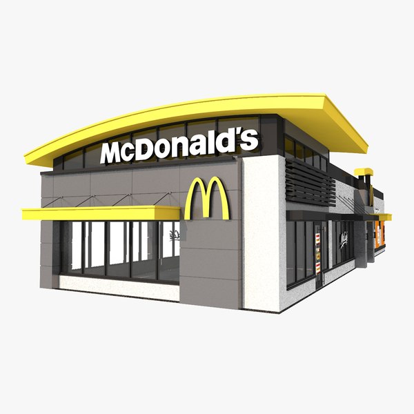 Mcdonalds mccafe drive 3D model - TurboSquid 1384742