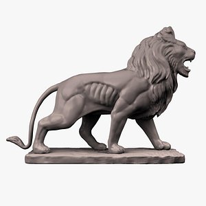 立ち石のライオンの彫刻3Dモデル - TurboSquid 664960 立ち石のライオンの彫刻3Dモデル - TurboSquid 664960