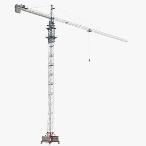 tower crane rigged 3d model