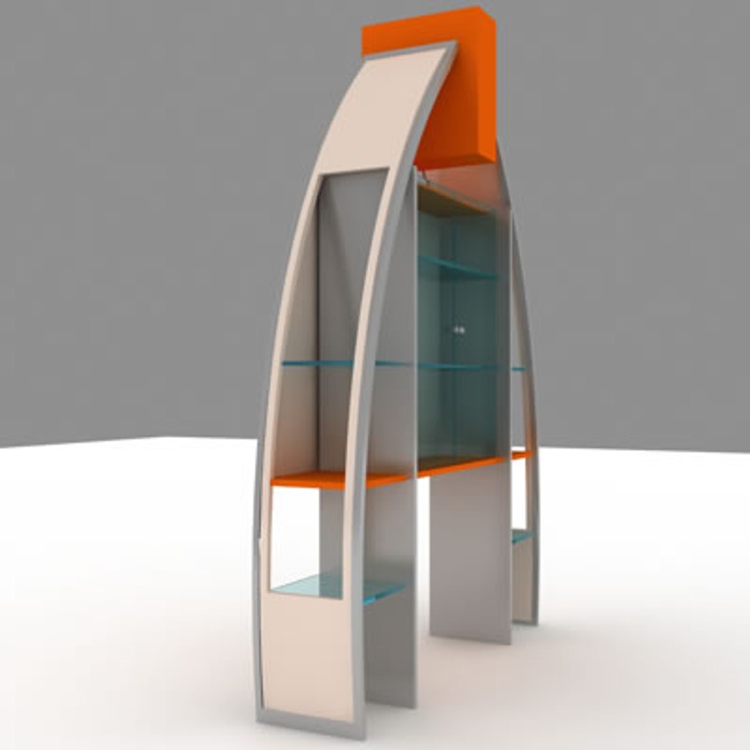Display Rack Cabinet 3d Max