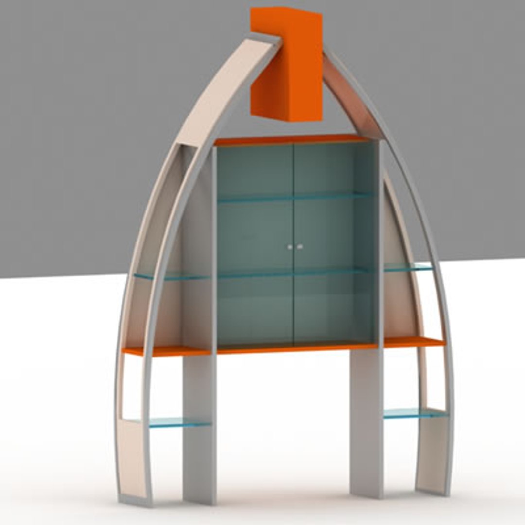 Display Rack Cabinet 3d Max