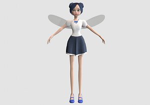 blue fairy girl