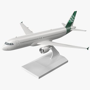 3D Low Wing Jet Airliner Scale Model with Stand model