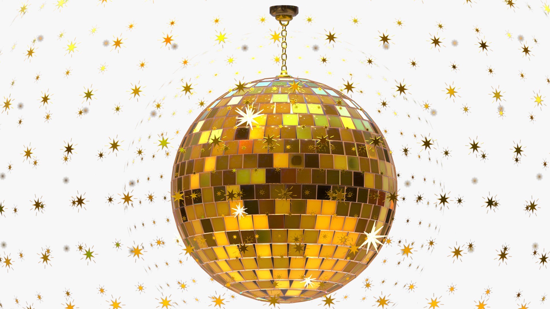 Gold Disco Ball Icon Isolated on Graysca Graphic by DG-Studio · Creative  Fabrica