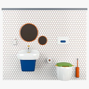 vitra sento kids bathroom set 3D model