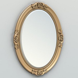 Oval mirror frame 003