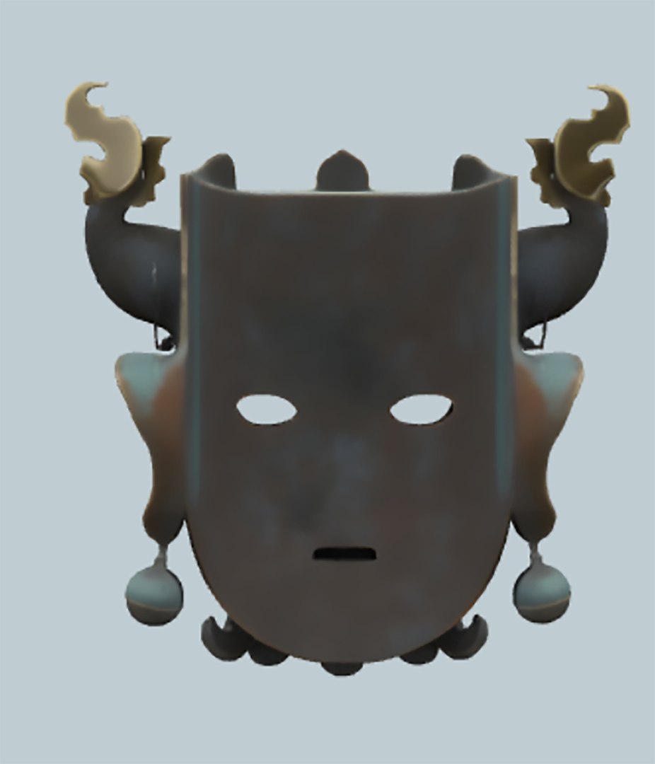 3D Ancient Mask idea https://p.turbosquid.com/ts-thumb/TP/rqGCw9/Qf/screenshot20250719150645/png/1752911009/1920x1080/fit_q87/df9f1709c1d19628873e124d4451df6eda25c3af/screenshot20250719150645.jpg