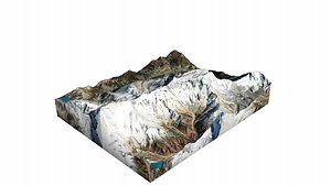 3D Gangapurna Mountain model
