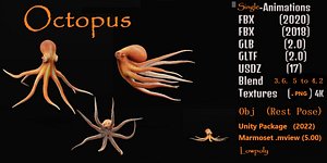 3D Octopus model