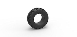 3D Diecast offroad tire 29 Scale 1 to 25