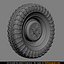 Military armored car wheel