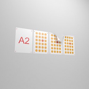 a2 posters 3D model