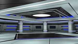 Futuristic Sci Fi Room 3D
