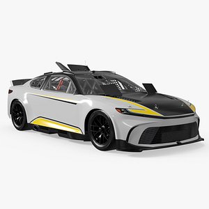 3D Aerodynamic Competition Racing Car Rigged for Maya