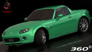 3d model of mazda mx-5 2006 interior