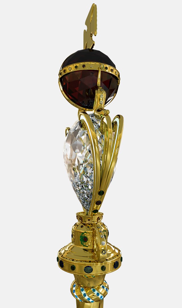 Queen S Sceptre 3d Model