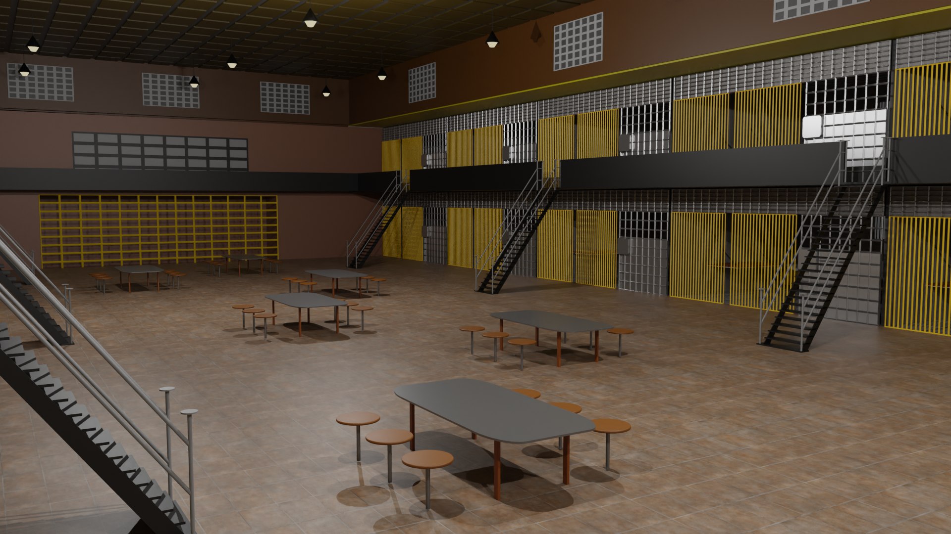 Prison Interior 3D Model - TurboSquid 2157298