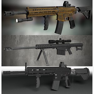 Weapon Set For Mobile and PC model