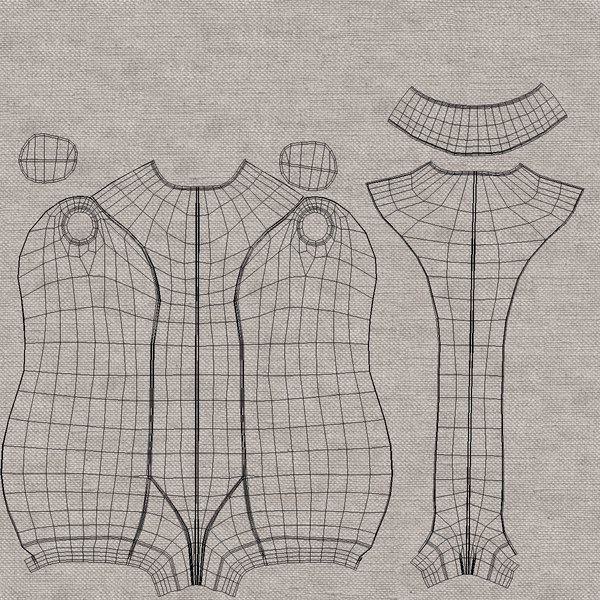 3D Female Mannequin Bust model TurboSquid 1958080