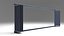 sliding balcony glass 3d model