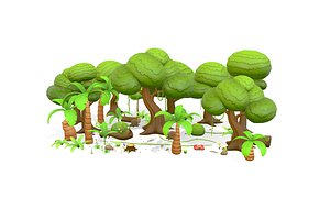 Low Poly Jungle Pack 3D model
