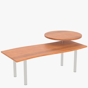 desk circular shelf 1 3d max