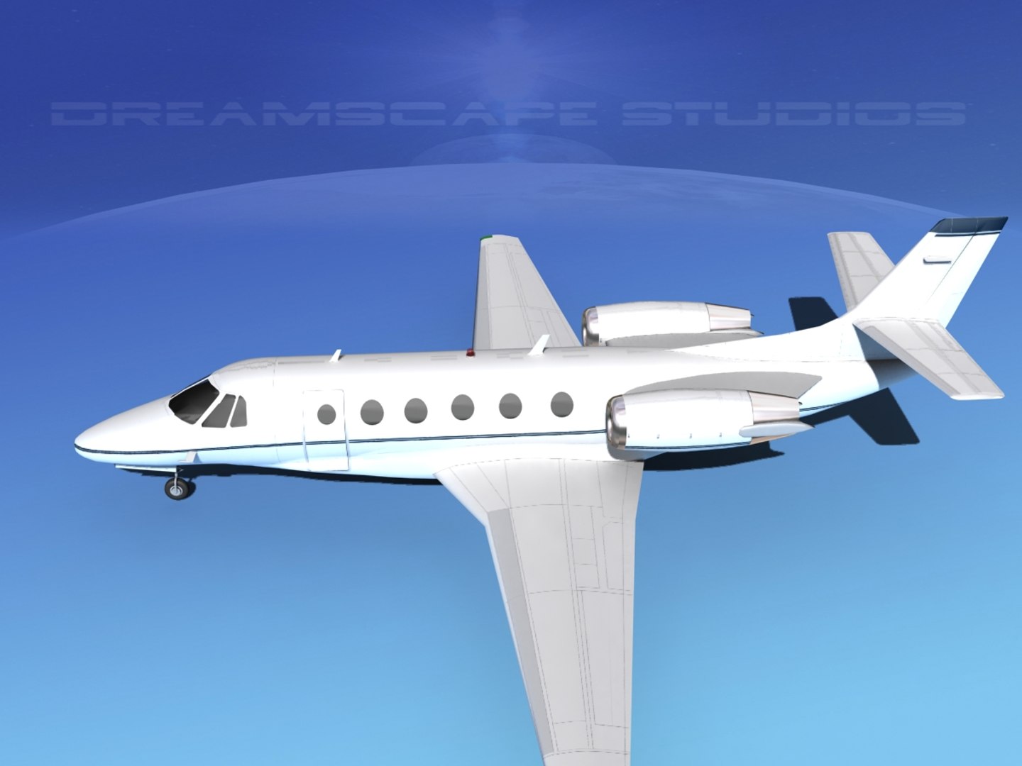 Scale Cessna Citation 560xl 3D Model - TurboSquid 1295425