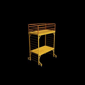 3D Rolling Stair Tower 3D model