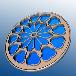 3d model rosette