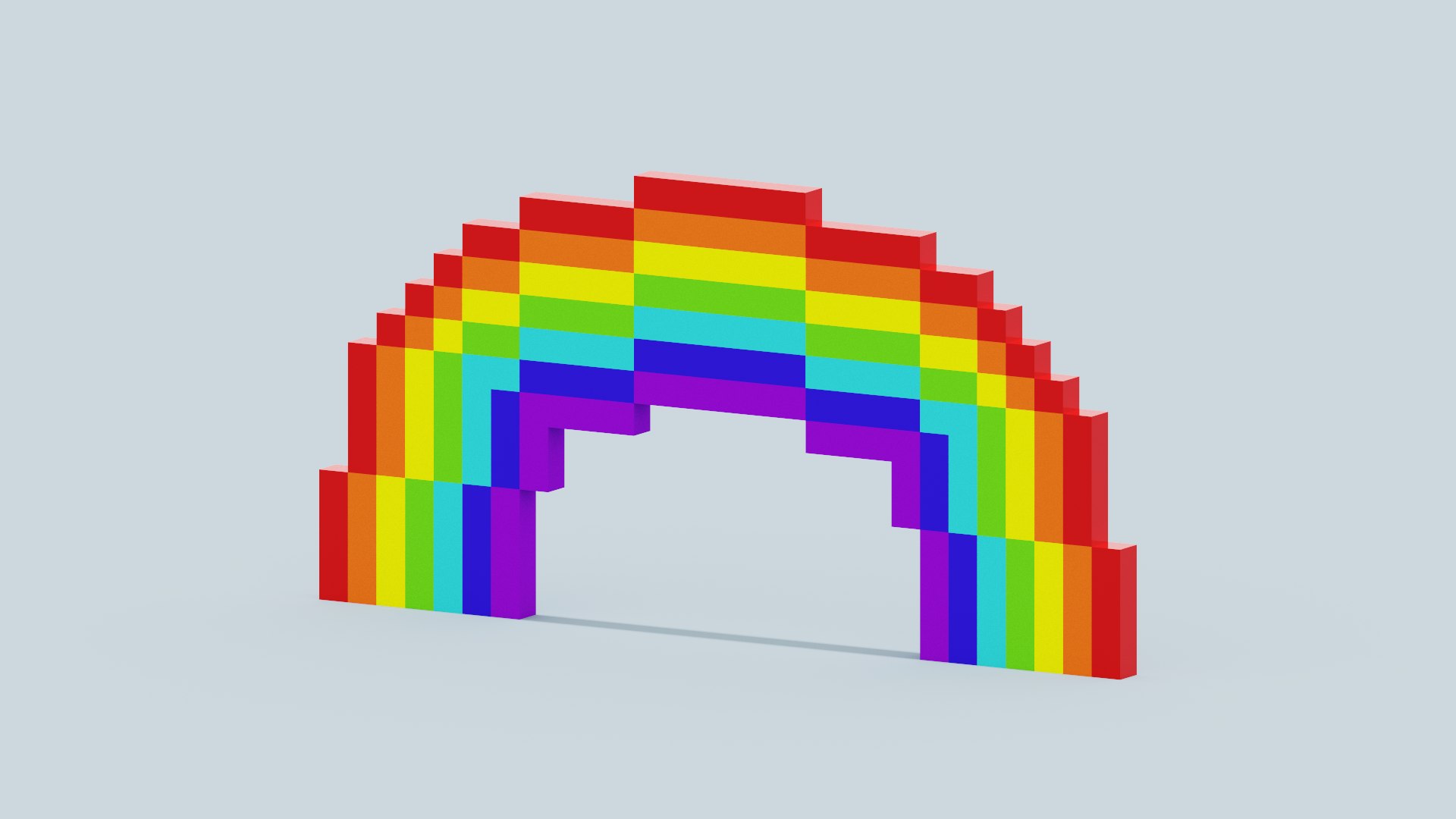 Voxel Rainbow model https://p.turbosquid.com/ts-thumb/TQ/axpSky/ZK/spin202209171534230002/png/1663419275/1920x1080/fit_q87/794ab086e276a6652edec0afbb59cf9b0e47201e/spin202209171534230002.jpg