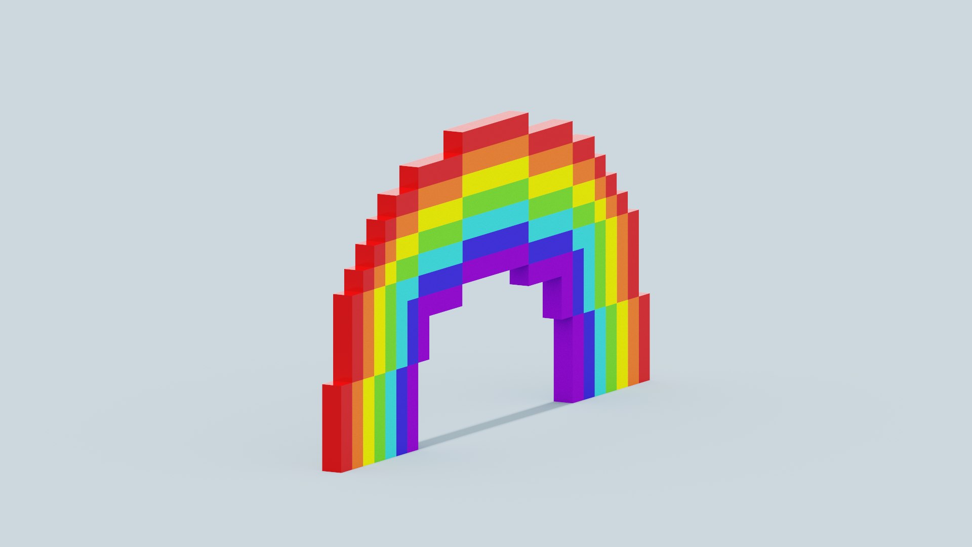 Voxel Rainbow model https://p.turbosquid.com/ts-thumb/TQ/axpSky/xo/spin202209171534230005/png/1663419311/1920x1080/fit_q87/e90dff31defaf99990be4f10bbf93a091ef02615/spin202209171534230005.jpg