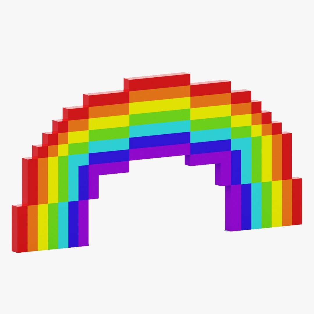 Voxel Rainbow model - TurboSquid 1960055