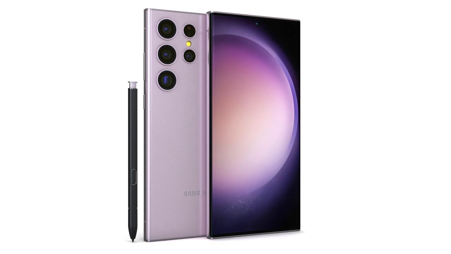 3D Samsung Galaxy S23 Ultra Lavender Model - TurboSquid 2040145