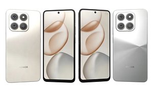 HONOR 400 Smart 5G Desert Gold And Meteor Silver 3D
