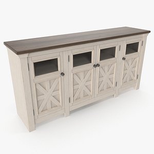 Tv Stand - 4 doors 3D model