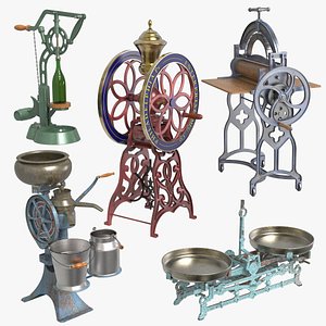 Vintage Farmhouse Kitchen Tools 3D model