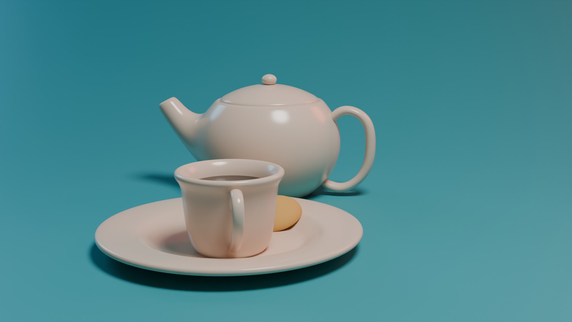 Stylized Tea Set 3D - TurboSquid 2378693