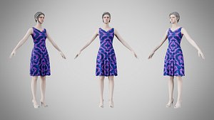Dress 36 Neon Drift 3D model