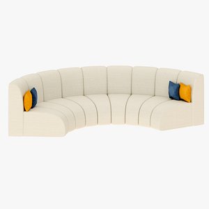 Curved sofa