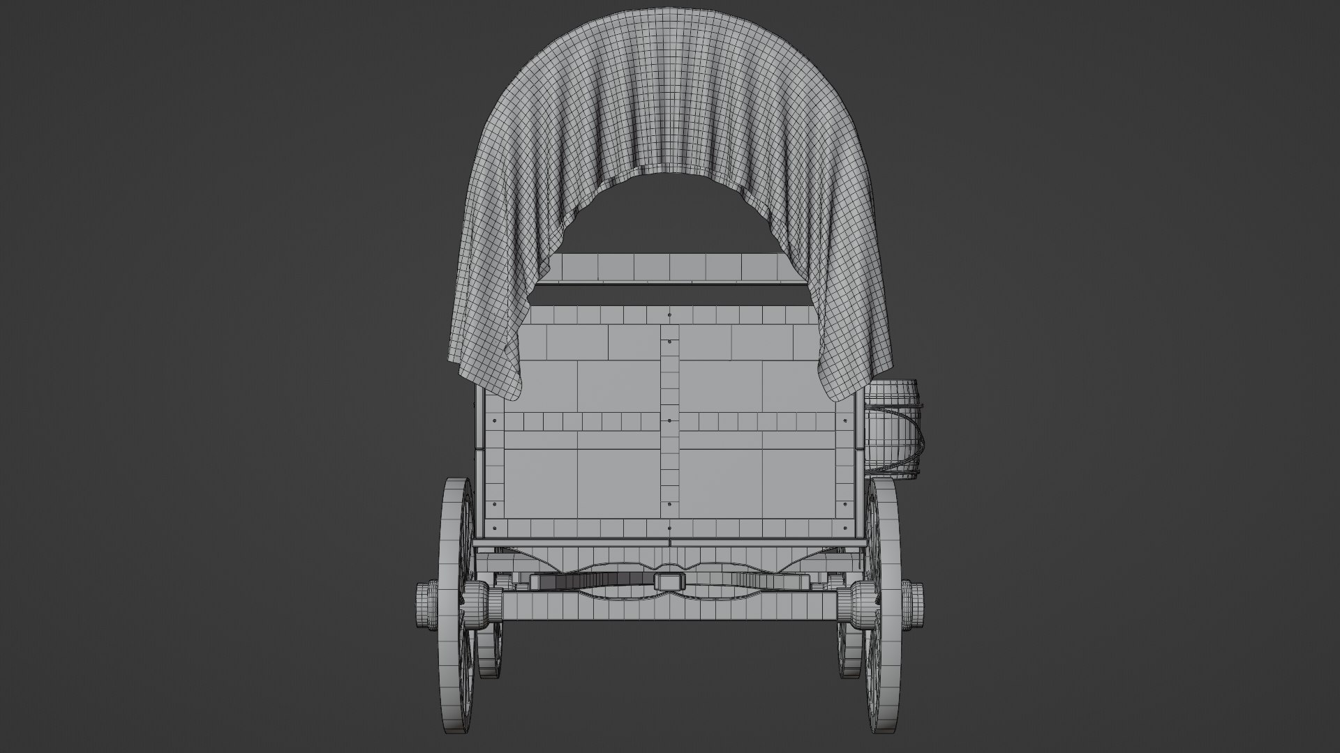 3D Covered Wagon Model - TurboSquid 1986202