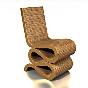 gehry wiggle chair 3d model