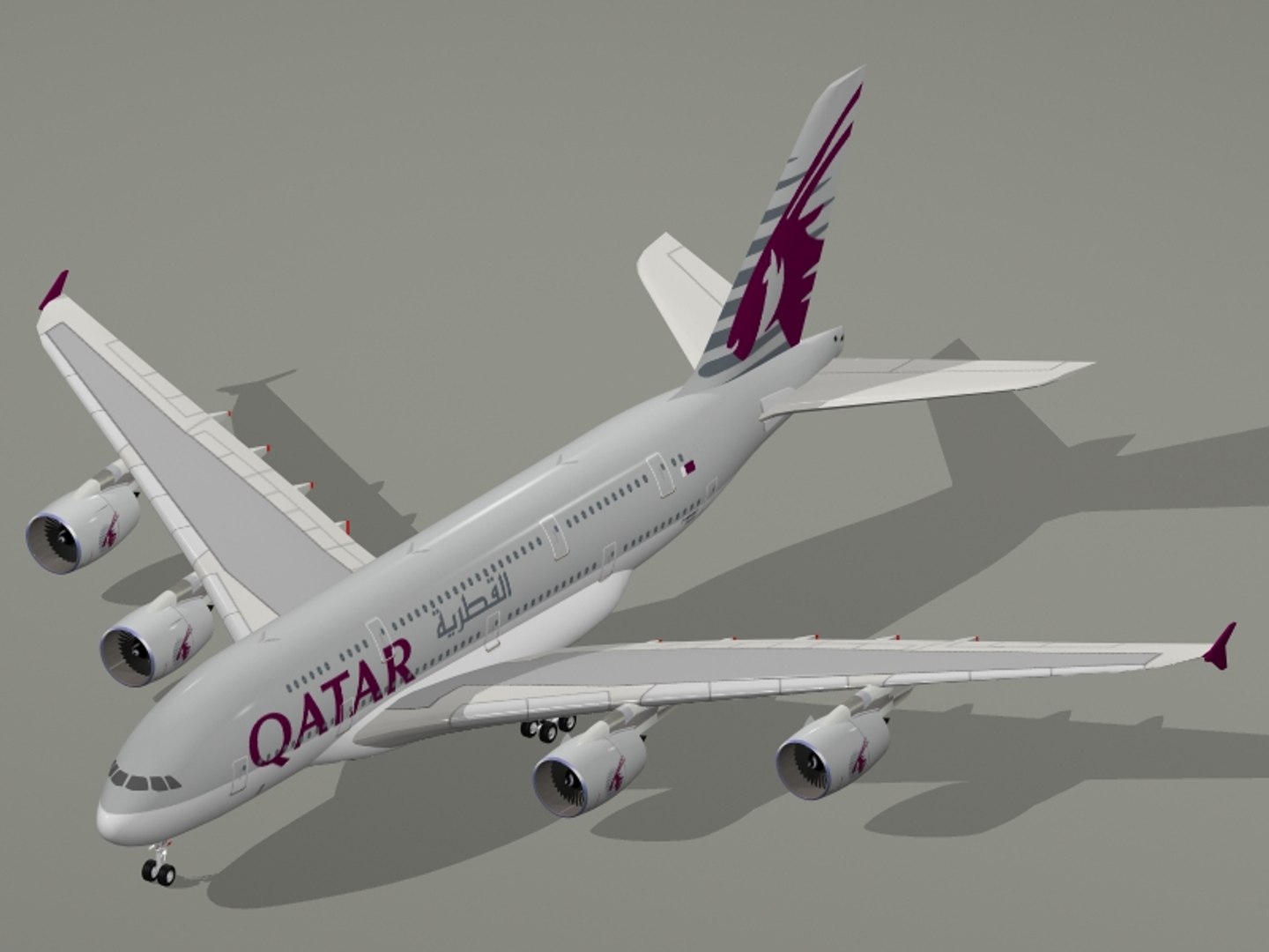 3d airbus a380-800 qatar airways model https://p.turbosquid.com/ts-thumb/TR/1l62c2/z9Wdzjj4/a380qatar7/jpg/1394144953/1920x1080/fit_q87/2d12b73d0347ad017887e528cb232b71644ffe8f/a380qatar7.jpg