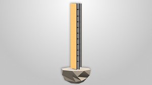 Low Poly Estela de luz Building