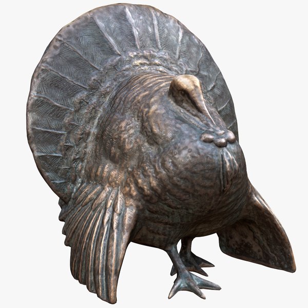 3D Turkey Bronze Statue - TurboSquid 1936512