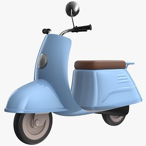 Scooter Cartoon PBR 3D model