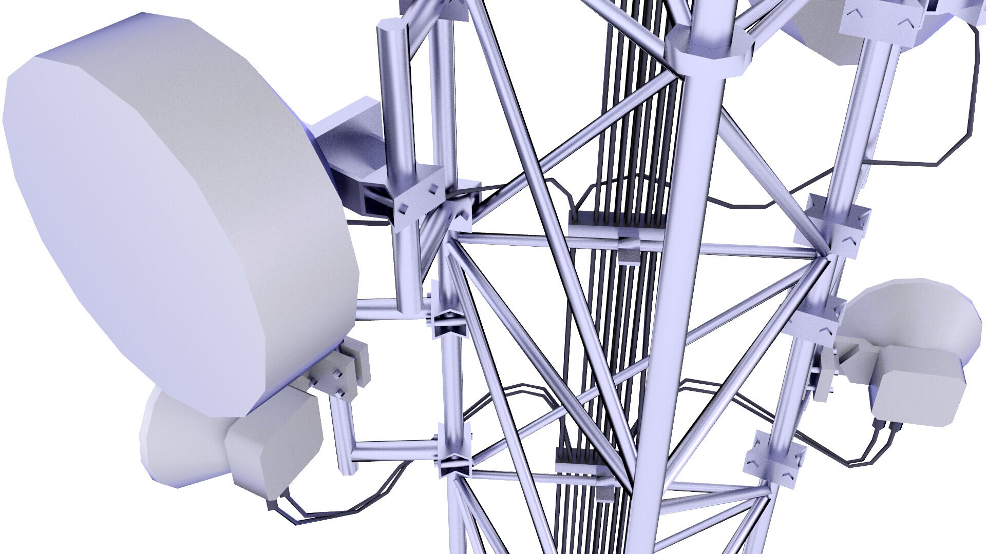 Cell Tower 10 Low 3D Model - TurboSquid 1822576